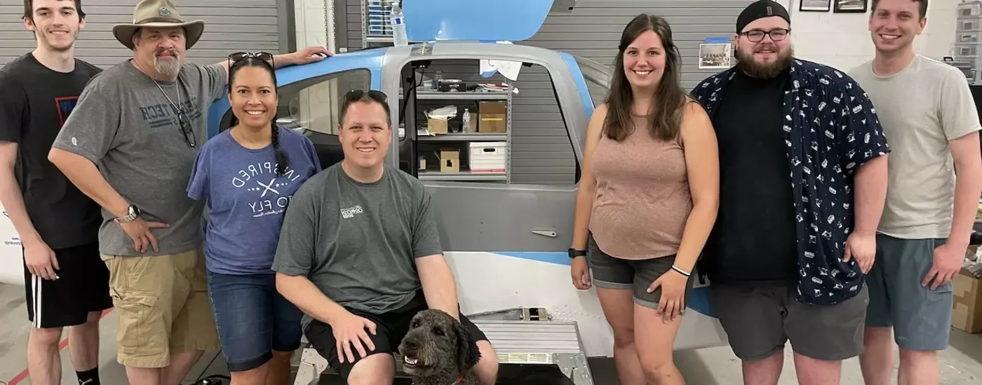 Mechanical Engineering Senior Project team traveled to Arizona to install the first accessible airplane door which they designed and manufactured.