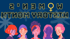 Mega Menu Graphic for Women's History Month